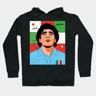 Diego Maradona Pop Art Original Illustration Hoodie